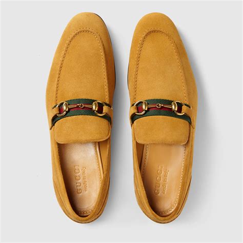 gucci mens sude brown loafers|gucci moccasins suede men's loafers.